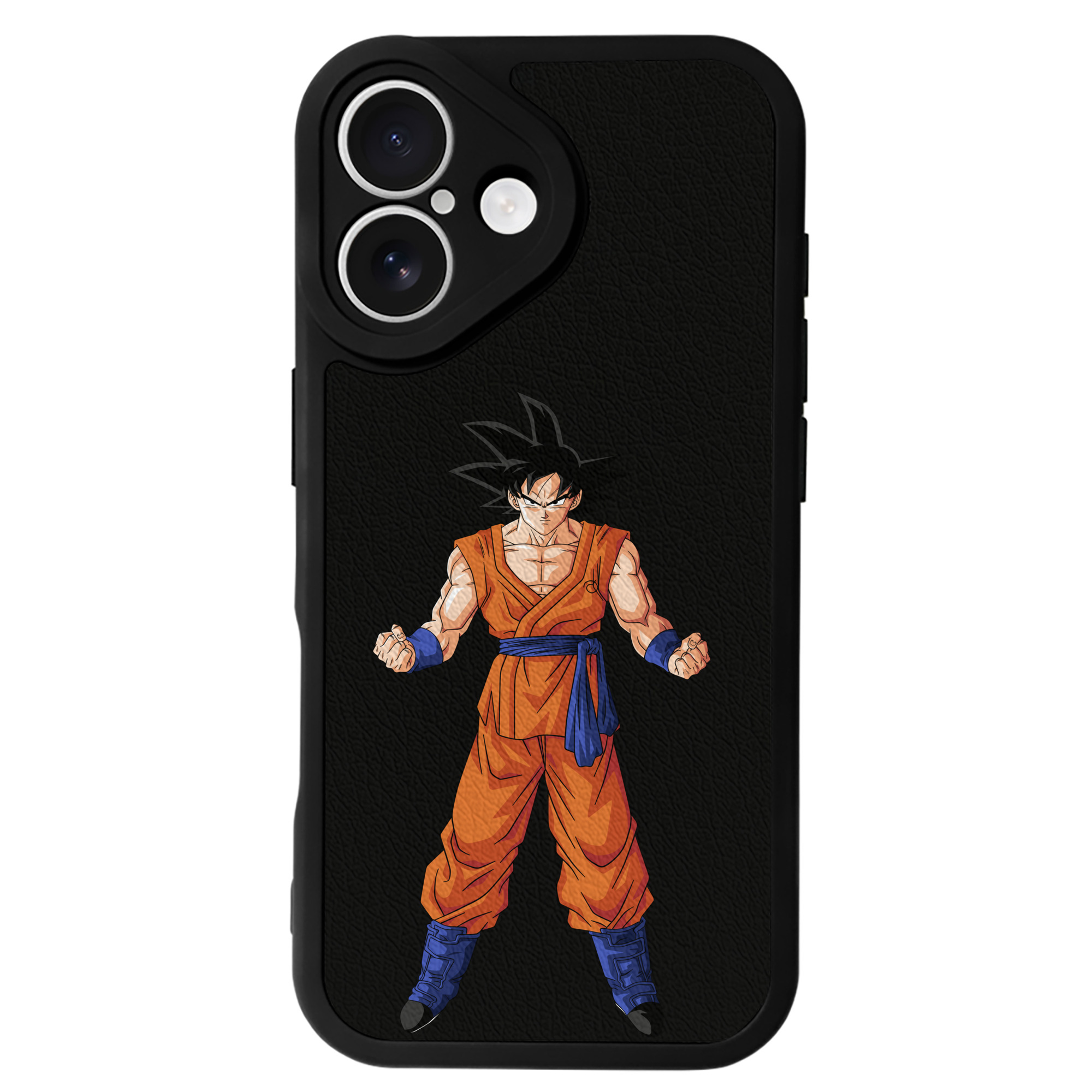 （画像用） ドラゴンボール 孫悟空（そん ごくう）Son Goku カカロット DRAGON BALL Kakarotto 【iPhone 16シリーズ対応】シリコンスマホケース（レザー調） 材質：シリコン